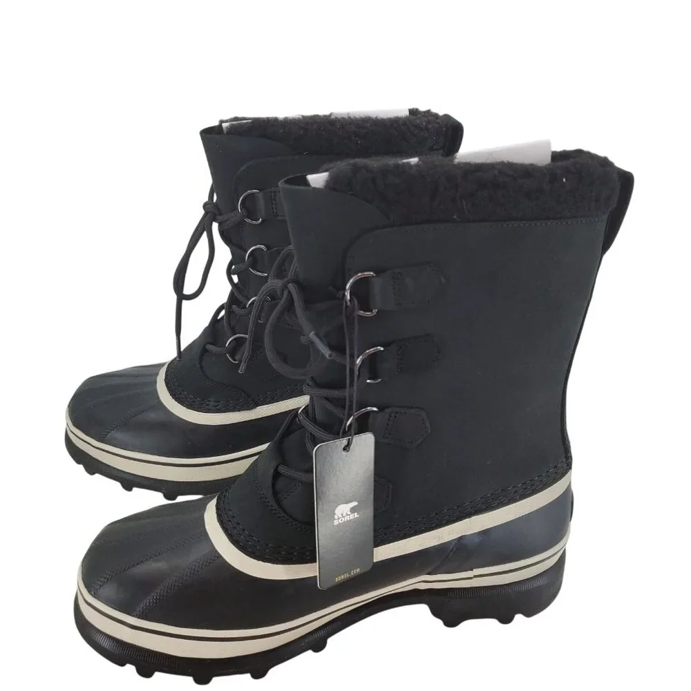 SOREL Men's 8 Caribou Winter Snow Boots Outdoor Waterproof Duck Shoes leather